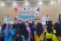 Turnamen bola voli antar guru RA se-Kabupaten Ciamis.