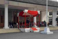 Upacara Hari Pahlawan di Pendopo Ciamis.