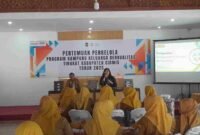 Pertemuan Pengelola Kampung Berkualitas di salah satu RM di Ciamis.