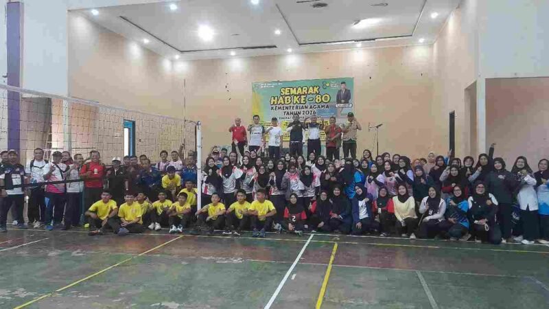 Turnamen bola voli HAB Kemenag.