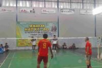 Turnamen bulu tangkis dalam rangka memperingati HAB ke-80.