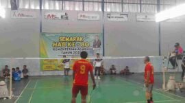 Turnamen bulu tangkis dalam rangka memperingati HAB ke-80.