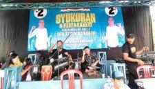 Acara syukuran atas terpilihnya kembali Kuwu Desa Rancahan.