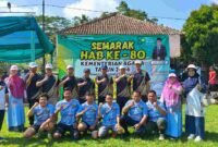 Pertandingan sepak bola antar satuan kerja (Satker).