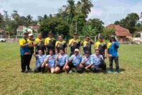 Tim KKRA berfoto bersama usai memenangkan kompetisi mini soccer antar Satker.