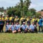 Tim KKRA berfoto bersama usai memenangkan kompetisi mini soccer antar Satker.