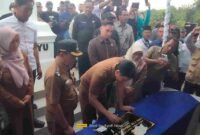 Peresmian Tugu Titik Nol Kilometer Calon Kabupaten Indramayu.