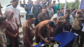 Peresmian Tugu Titik Nol Kilometer Calon Kabupaten Indramayu.