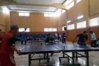 Lomba tenis meja dalam rangka menyambut Peringatan HAB Kemenag ke-80.