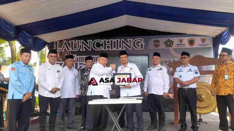 Pelaksanaan Launching Kampung Zakat ke-10 di Desa Kawali, Kecamatan Kawali.