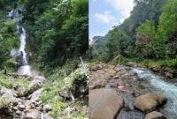 Wisata Curug Jami, Desa Sukamju, Kecamatan Cihaurbeuti, Kabupaten Ciamis, Jawa Barat.