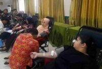 Donor darah di Kantor Kemenag Ciamis.