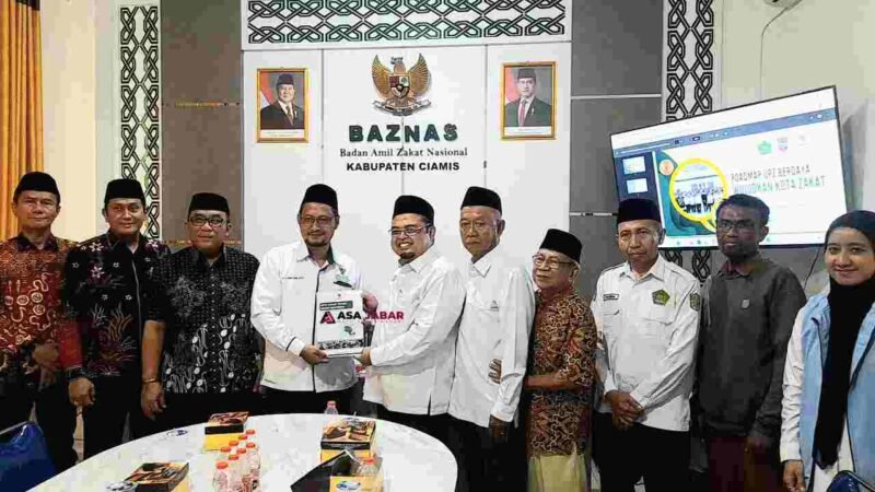 Studi tiru BAZNAS Kabupaten Kendal Provinsi Jawa Tengah beserta perwakilan pemerintah daerahnya ke BAZNAS Ciamis.