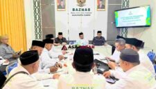 Rapat koordinasi (rakor) bersama Unit Pengumpul Zakat (UPZ) kecamatan se-Kabupaten Ciamis di Aula Kantor BAZNAS Ciamis, Kamis (12/2/2026). 