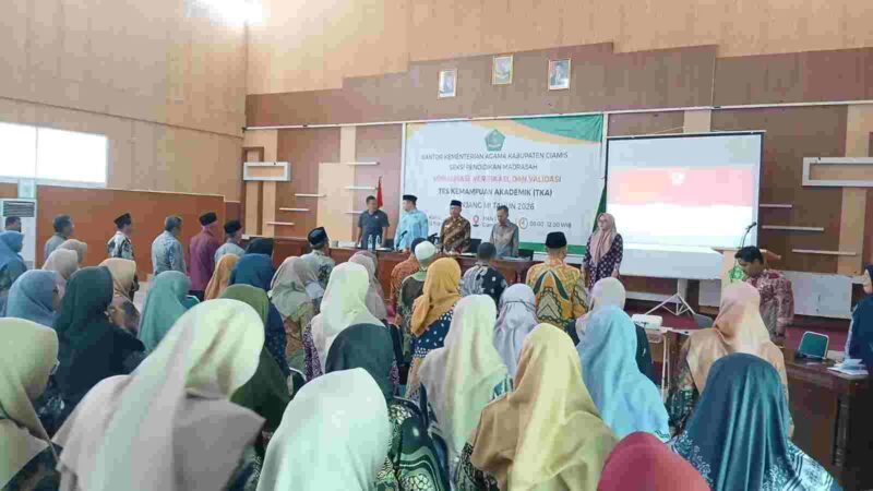 Sosialisasi, verifikasi, dan validasi Tes Kemampuan Akademik (TKA) jenjang Madrasah Ibtidaiyah (MI) Tahun 2026.