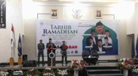 Ketua Umum Pimpinan Pusat Muhammadiyah periode 2005–2015, Din Syamsuddin, dalam kegiatan Tarhib Ramadan yang digelar Pimpinan Daerah Muhammadiyah Kabupaten Ciamis di Aula KH. Dahlan, Ciamis, Sabtu (14/2/2026).