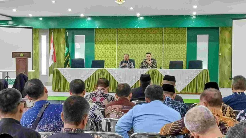Rakoor tingkat madrasah se-Kabupaten Ciamis di Aula Kantor Kemenag Ciamis, Rabu (4/3/2026).