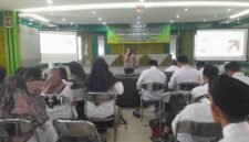 Peningkatan kapasitas edukasi keuangan bagi penyuluh agama, di Aula Kemenag Ciamis, Selasa (7/4/2026).