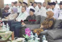 Anggota DPRD Ciamis, Mohamad Ijudin (tengah) saat menghadiri ToT Edukasi Literasi Keuangan bagi para Penyuluh Agama Kemenag Ciamis.