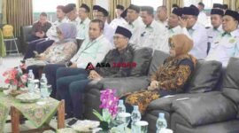 Anggota DPRD Ciamis, Mohamad Ijudin (tengah) saat menghadiri ToT Edukasi Literasi Keuangan bagi para Penyuluh Agama Kemenag Ciamis.