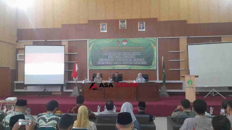 Pembinaan dan pendampingan tata kelola keuangan dari Inspektorat I Inspektorat Jenderal Kementerian Agama RI.