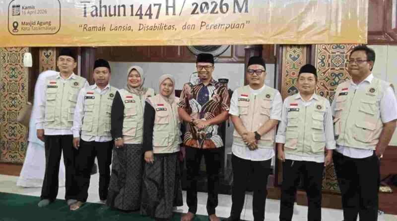 Pelepasan calon jamaah haji Kota Tasikmalaya digelar secara seremonial.