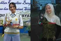 Dua siswa yang akan mewakili Ciamis ke tingkat provinsi.