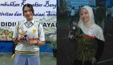 Dua siswa yang akan mewakili Ciamis ke tingkat provinsi.