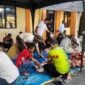 Penyembelihan hewan kurban di Halaman Kantor Kemenag Ciamis, Jumat (29/5/2026).