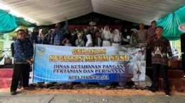 Kampanye garakan minum susu di MTsN 3 Kota Tasik.