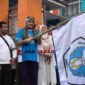 Plh Wali Kota Tasikmalaya, Dicky Candra melepas peserta gerak jalan sehat SMPN 1.