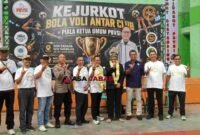 Kejuaraan Kota (Kejurkot) Bola Voli Antar Klub Piala Ketua Umum PBVSI Kota Tasikmalaya yang berlangsung di GOR Sukapura Dadaha, Sabtu (20/6/2026).