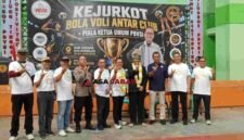 Kejuaraan Kota (Kejurkot) Bola Voli Antar Klub Piala Ketua Umum PBVSI Kota Tasikmalaya yang berlangsung di GOR Sukapura Dadaha, Sabtu (20/6/2026).