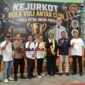 Kejuaraan Kota (Kejurkot) Bola Voli Antar Klub Piala Ketua Umum PBVSI Kota Tasikmalaya yang berlangsung di GOR Sukapura Dadaha, Sabtu (20/6/2026).