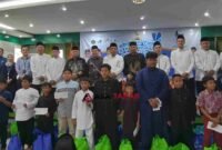 Kemenag Ciamis menyalurkan bantuan kepada ribuan anak yatim dan penyandang disabilitas.