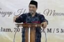 Pengasuh Pondok Pesantren Darussalam Ciamis, Prof. Dr. KH Fadlil Munawwar Manshur, M.S. tengah memberikan sambutan.
