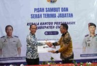 Pisah sambut Kepala Kantor Pertanahan Kabupaten Ciamis.
