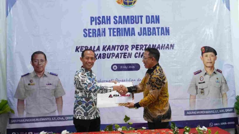 Pisah sambut Kepala Kantor Pertanahan Kabupaten Ciamis.