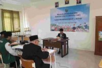 Salah satu peserta Porseni sedang unjuk gigi didepan juri.