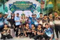 Kontingen KKMTs 1 Ciamis raih Juara Umum di Porseni MTs Tingkat Kabupaten Ciamis.