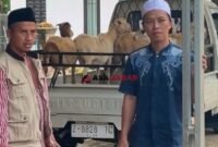 Sebanyak 10 ekor domba bunting diserahkan kepada penerima manfaat.