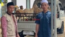 Sebanyak 10 ekor domba bunting diserahkan kepada penerima manfaat.