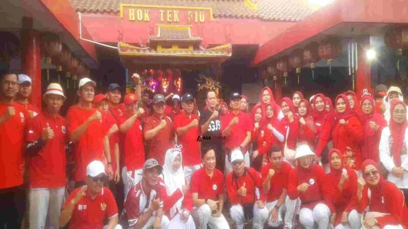 Kemenag Ciamis menggelar Gerak Jalan Sehat Kerukunan dalam rangka memperingati HUT RI Ke-81.