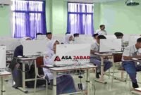 Sejumlah peserta tengah mengikuti lomba OMI tingkat Kabupaten Ciamis.