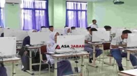 Sejumlah peserta tengah mengikuti lomba OMI tingkat Kabupaten Ciamis.