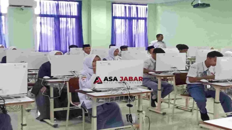 Sejumlah peserta tengah mengikuti lomba OMI tingkat Kabupaten Ciamis.