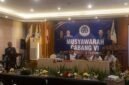 Agus Nugraha sedang memberikan sambutan usai ditetapkan menjadi Ketua terpilih.