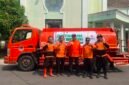BAZNAS Ciamis salurkan air bersih bekerjasama dengan PDAM Ciamis.