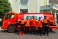 BAZNAS Ciamis salurkan air bersih bekerjasama dengan PDAM Ciamis.