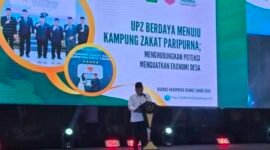 Wakil Ketua I BAZNAS Kabupaten Ciamis, Dr. Wasdi, M.Si., yang mewakili Ketua BAZNAS Kabupaten Ciamis.